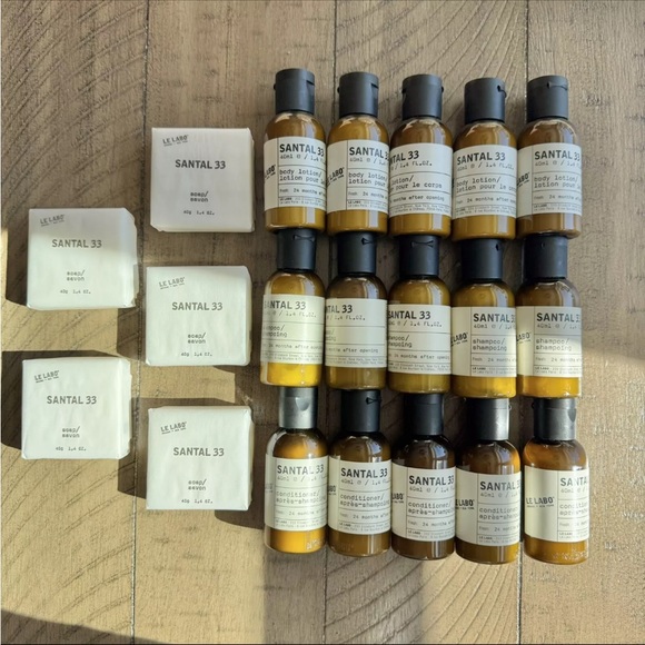 Le Labo Other - Le Labo Santal 33 Travel Set: Lotion, Shampoo, Conditoner, Soap - Lot of 20